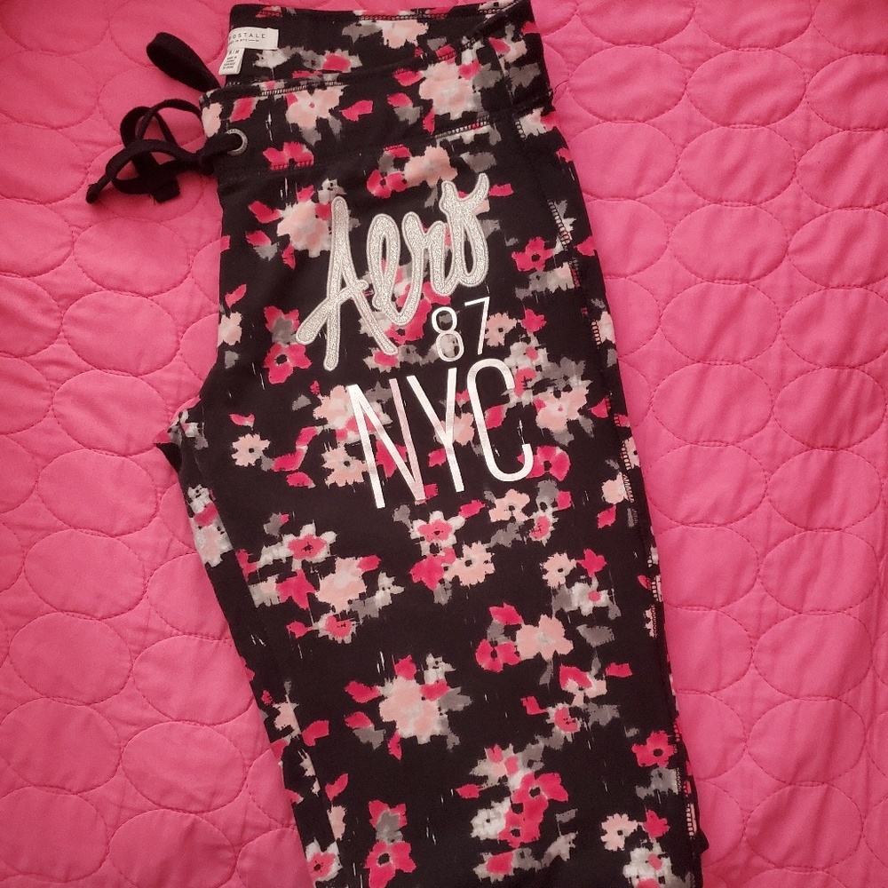 Floral joggers